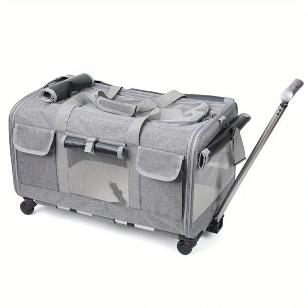 Extra Large Portable Pet Trolley Case, Detachable Dog Trolley Case, Large Foldable Pet Bag Cat Travel Carrier Bag - Image 9