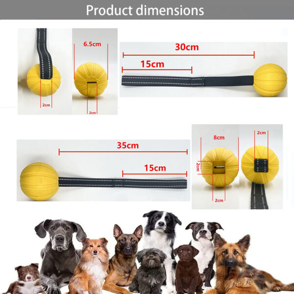 Dog Toy Balls On a Rope for Small Medium Large Dogs Chewers, Durable Interactive Ball for Training Dogs, EVA Foam Ball Floats - Image 4