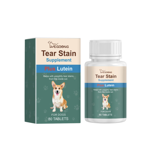Yegbong 80pcs Dog Eye Tear Stain Cleaner Tablet Eyewax Remove Gentle Clean Brighten Eye Moisturizing Dry Eye Supplement - Image 5