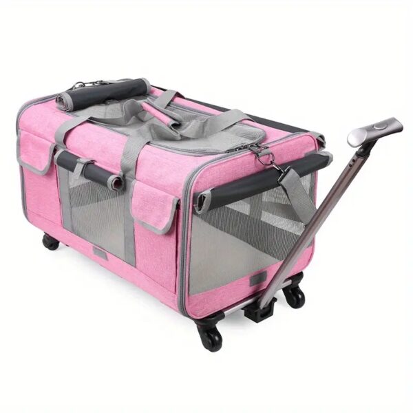 Extra Large Portable Pet Trolley Case, Detachable Dog Trolley Case, Large Foldable Pet Bag Cat Travel Carrier Bag - Image 8