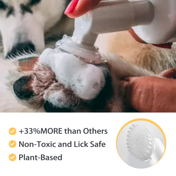 Yegbong 100ml Pet Paw Foam Cleaner Pet Foot Cleaning Wash Dog Cat Gentle Nourish Paw Remove Dirt Waterless Pet Foot Clean Mousse - Image 4