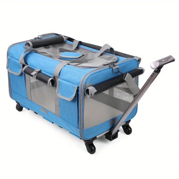 Extra Large Portable Pet Trolley Case, Detachable Dog Trolley Case, Large Foldable Pet Bag Cat Travel Carrier Bag - Image 10