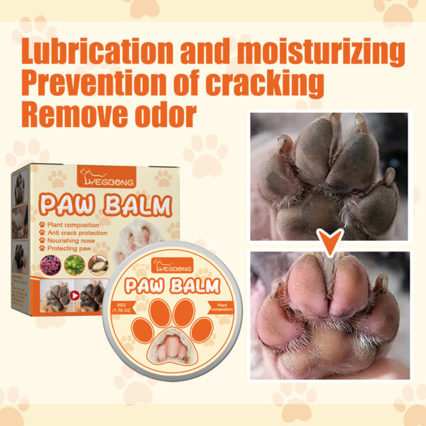 Yegbong 50g Pet Paw Moisturizing Care Balm Dog Cat Soothing Dry Cracked Protect Nourishing Paw Protection Relief Pet Paw Balm - Image 4