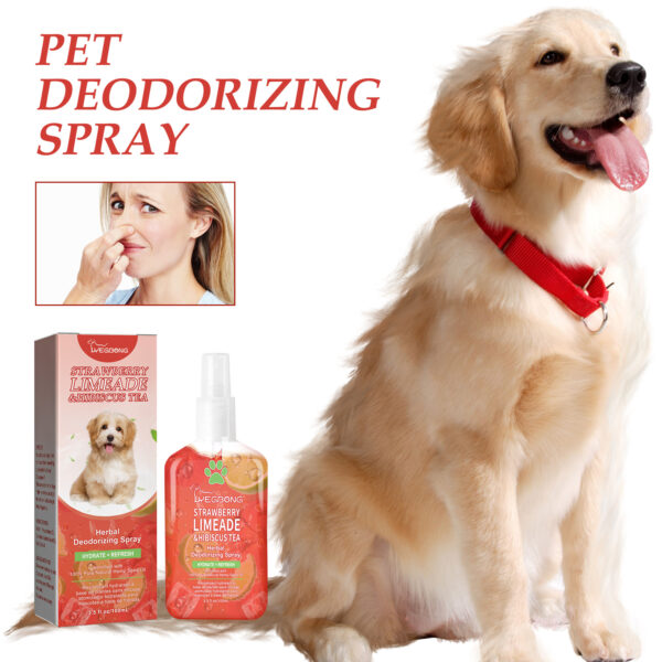 Yegbong 100ml Pet Deodorant Spray Dog Cat Bad Smell Remove Nourish Fur Lasting Fragrance Air Fresh Remove Pet Urine Odor Spray - Image 2