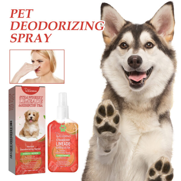 Yegbong 100ml Pet Deodorant Spray Dog Cat Bad Smell Remove Nourish Fur Lasting Fragrance Air Fresh Remove Pet Urine Odor Spray - Image 4