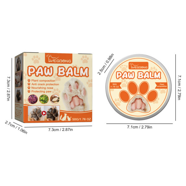 Yegbong 50g Pet Paw Moisturizing Care Balm Dog Cat Soothing Dry Cracked Protect Nourishing Paw Protection Relief Pet Paw Balm - Image 6