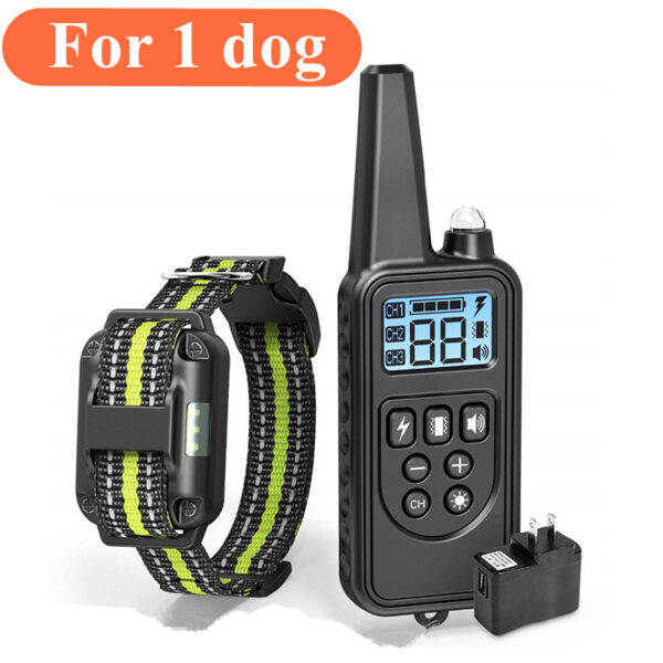 800m Dog Training Collar Remote Electronic Shock Training Collars Rechargeable Waterproof Stop Barking Dog Training Nylon rope - Image 9
