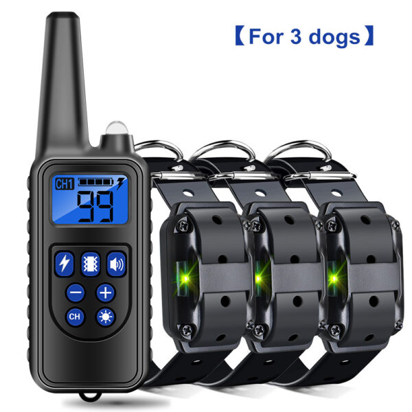 Electric Dog Training Collar Dog Anti Bark Stop Rechargeable Waterproof Pet Remote Control All Size Shock Vibration Sound 3 Dogs - Image 11