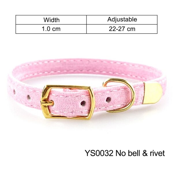 Cat Collar With Bell Safety Cat Collars Puppy Dog Collar For Cats Small Dogs Kittens Solid Pet Collar Chihuahua Products YS0032 - Image 12