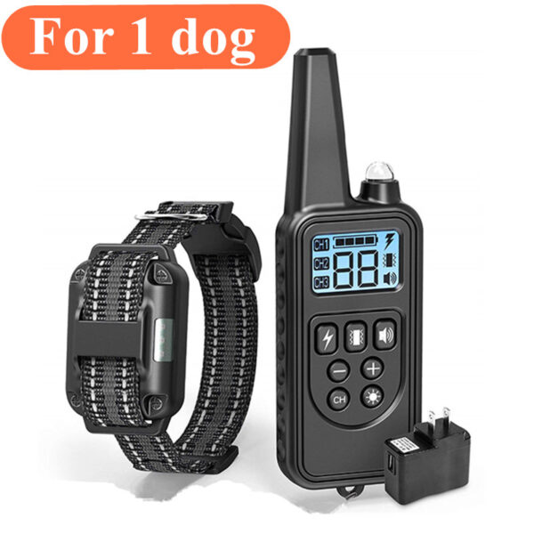 800m Dog Training Collar Remote Electronic Shock Training Collars Rechargeable Waterproof Stop Barking Dog Training Nylon rope - Image 10