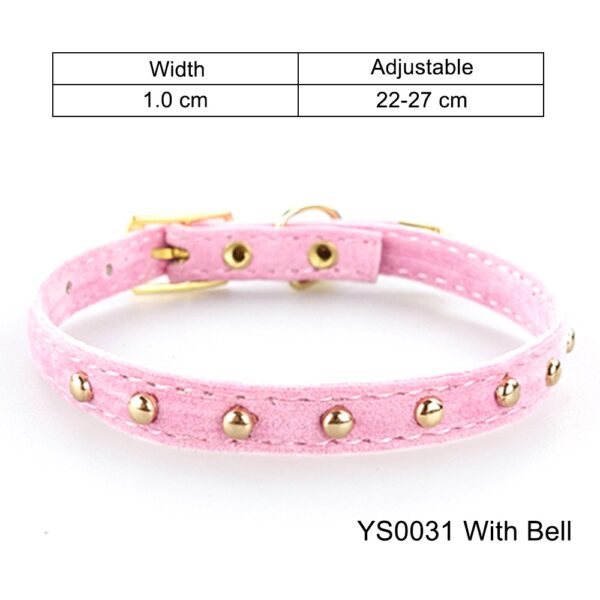Cat Collar With Bell Safety Cat Collars Puppy Dog Collar For Cats Small Dogs Kittens Solid Pet Collar Chihuahua Products YS0032 - Image 8
