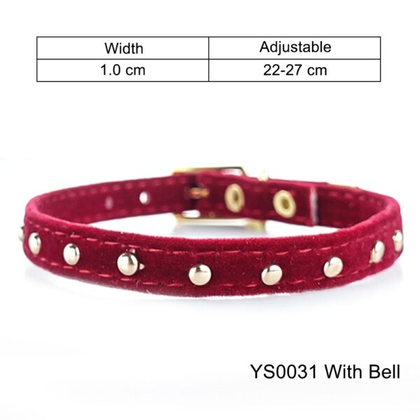 Cat Collar With Bell Safety Cat Collars Puppy Dog Collar For Cats Small Dogs Kittens Solid Pet Collar Chihuahua Products YS0032 - Image 9