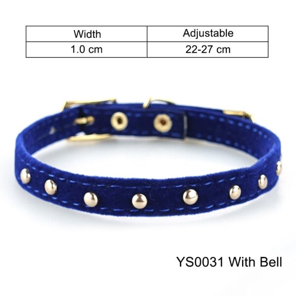 Cat Collar With Bell Safety Cat Collars Puppy Dog Collar For Cats Small Dogs Kittens Solid Pet Collar Chihuahua Products YS0032 - Image 10