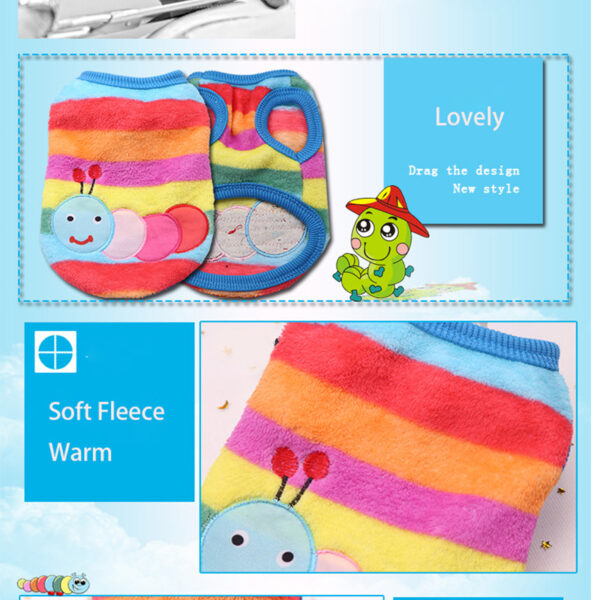 Soft Flannel Dog Clothes Winter Clothing For Small Dogs Medium Puppy Coat Cute Warm Pets Sweater Cat Chihuahua Yorkie Outfit Xxs - Image 3
