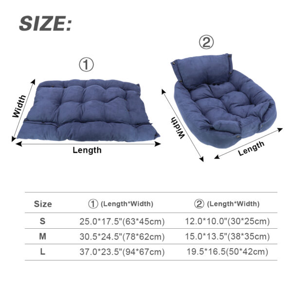 Multifunction Dog Bed Mat 3 IN 1 Dogs Cat Sleeping Bed Sofa Warm Winter Puppy Kitten Nest Kennel Soft Pet Cushion For Dogs Cats - Image 6
