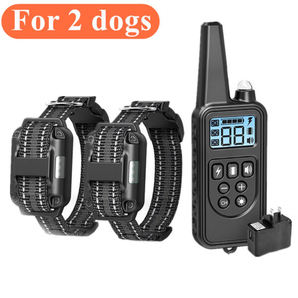 800m Dog Training Collar Remote Electronic Shock Training Collars Rechargeable Waterproof Stop Barking Dog Training Nylon rope - Image 8