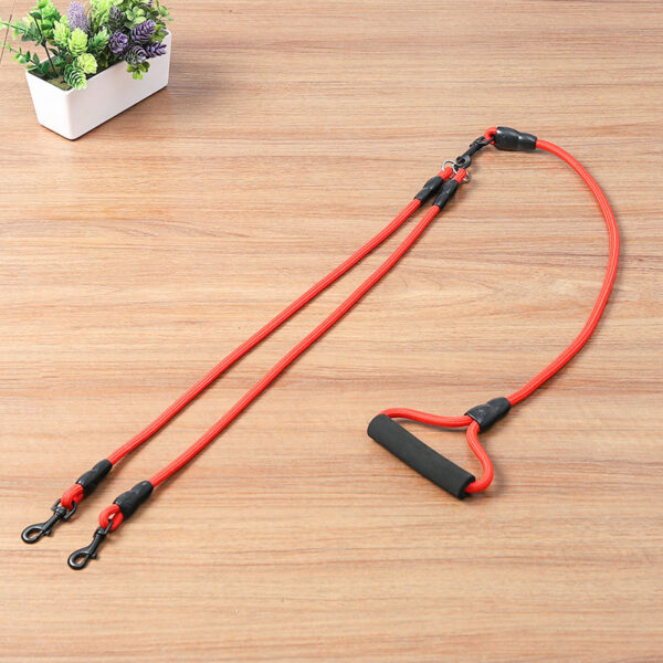 Pet Dog Leash Nylon Rope Double Dual Two Heads Dogs Leash 2 Way Coupler Walk Two and More Dogs Collars Harness Leads Dog Leashes - Image 5