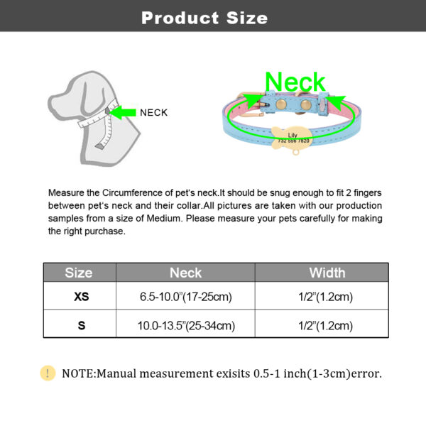 Cute Cat Personalized ID Collar Engraved  Kitten Puppy Name Collars Necklace For Small Medium Cats With Bell Fish Tag Nameplate - Image 6
