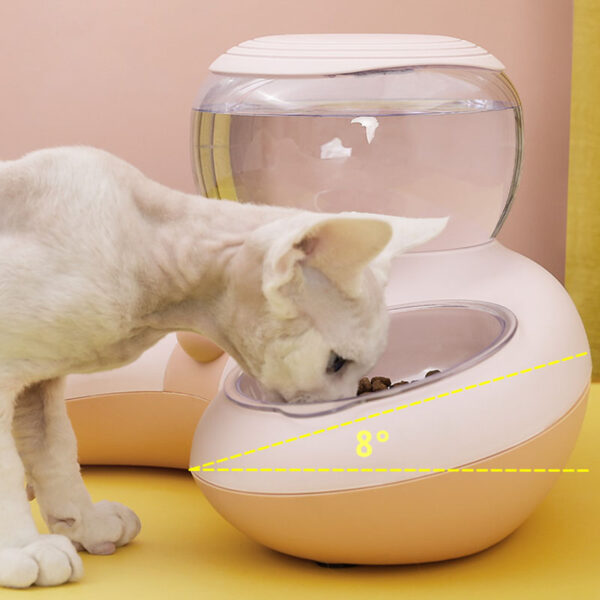 HOOPET New Style Cat Automatic Drinking Feeding Bowl Anti-overturning Non-slip Bowl for Cats Dogs Cat Food Holder Teddy Dog Bowl - Image 3