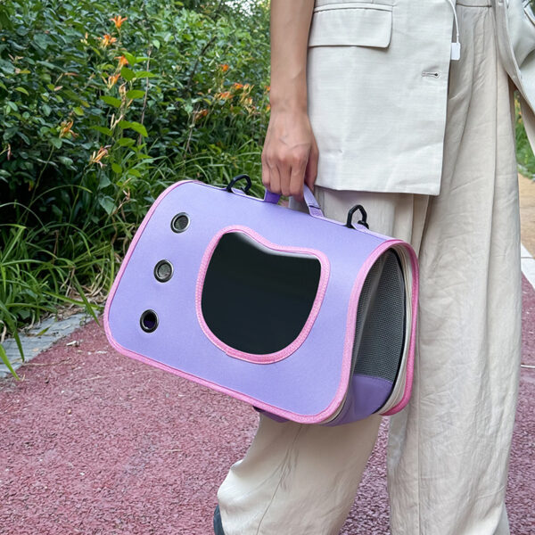 Portable Pet Carrier Bag for Small Dogs Cats Outdoor Foldable Cat Bag Breathable Cat Shoulder Bag Kitten Carrying Bag - Image 5