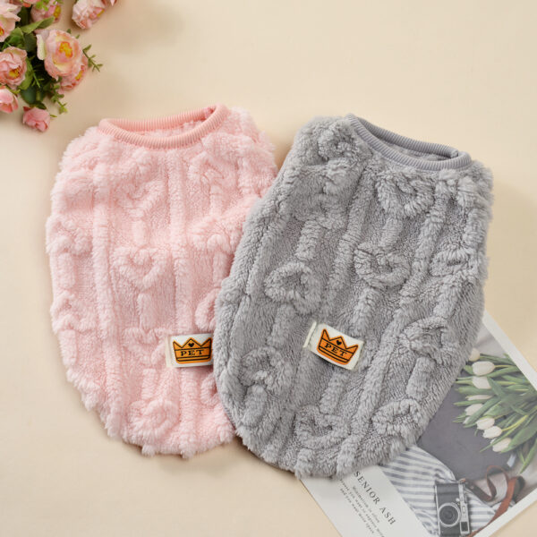 Fleece Dog Clothes For Small Medium Dogs Cats Warm Winter Pet Vest Jacket Cute Print Chihuahua Yorkie Coat Costume Puppy Outfits - Image 3