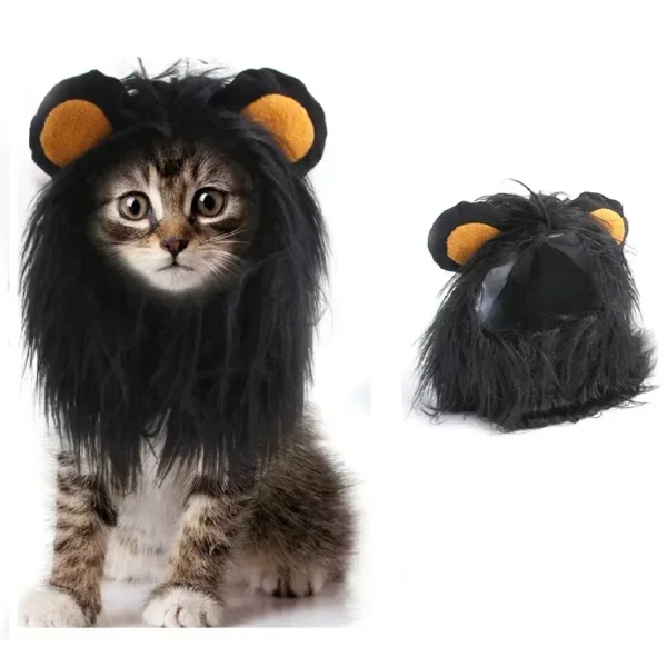Cat Cosplay Dress Up Pet Hat Lion Mane for Cat Puppy Lion Wig Costume Party Decoration Halloween Christmas GatosPet Supplies - Image 7