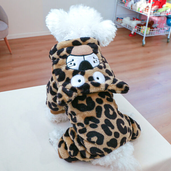 Super Soft Fleece Pet Clothing for Puppy Autumn Winter Plush Warm Dog Overalls Four Legged Dinosaur Unicorn Cosplay Cat Clothing - Image 6