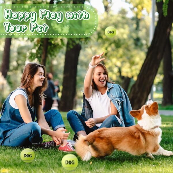 40 Pack Tennis Balls Dog Toys Bulk 2.5 Inch with Carry Bags, Easy Catching Interactive Fetch for Pet Puppy Small Medium Large Do - Image 5