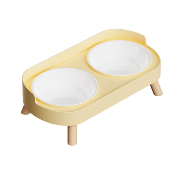 Cat Bowl Double Bowl Set - Anti-Spill Anti-Tip Pet Food Bowl & Water Bowl | Non-Slip Base Cute Cat Feeding Bowls Pet - Image 9