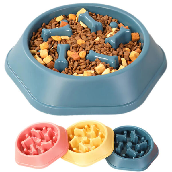 Slow Feeder Dog Bowl Anti-choking Slow Feeding Bowls for Dogs Anti-slip Pet Slow Eat Dishes Puzzle Bowls for Small Medium Dogs - Image 2