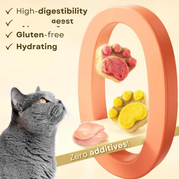 Paw Shape Cat Snack Cleaning Cat Snacks Kitten Treats Paw Shape Cat Food Footprint Shaped Cat Treats Pets Supplies - Image 5