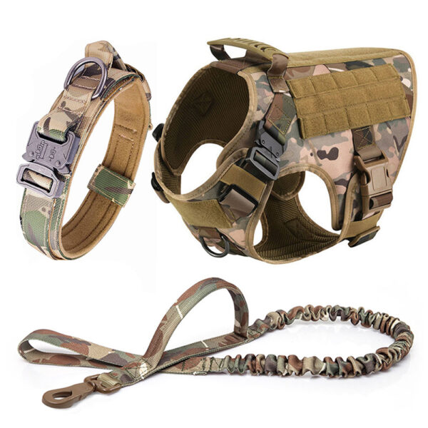 Large Dog Harness And Leash Set Pet German Shepherd Malinois Training Walking Vest Dog Harness And Collar For Medium Large Dogs - Image 17