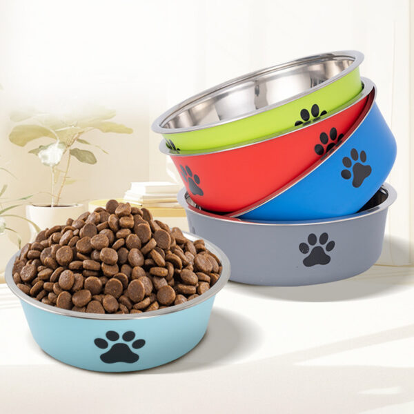 Dog Water Bowl with Non-Slip Rubber Base And Cats And Dogs Drinking Water Feeding Pet Bowl Stainless Steel Pet Feeders Pets Dogs - Image 5