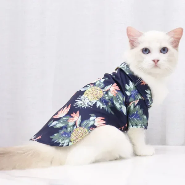 Hawaiian Style Pet Dog Clothe Summer SandBeach Dog Shirts for Small Medium Dogs Puppy Cat Clothing Ropa Perro Pug French Bulldog - Image 5