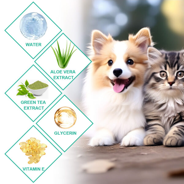YEGBONG Dog Tooth & Ear Cleaning Wipes, Pet Dental Care Finger Wipes For Dogs&Cats - Reduces Plaque And Freshens Breath(50pcs) - Image 4