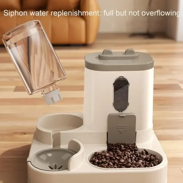 2in 1 Cat Food Dispenser Water and Food Integrated Fully Automatic Cat Food Feeding and Water Dispenser Cute Water Dispenser - Image 5