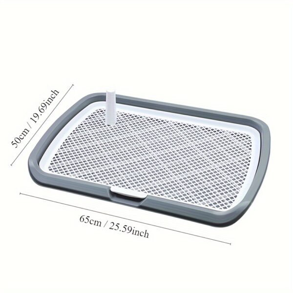 Dog Potty Training Toilet, Plastic Dog Pee Pad Holder With Removable Net, Reusable Dog Potty Trainer Dog Toilet Tray For Pets Up - Image 2