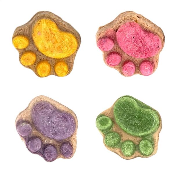 Paw Shape Cat Snack Natural Freeze-dried Cat Paw Footprint Shaped Biscuits Cat Treats Oral Cleaning For Cats Pets - Image 6