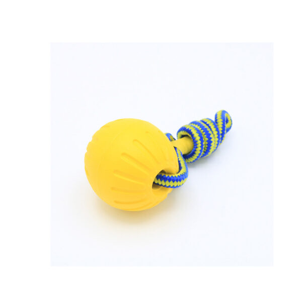 EVA pet toy ball dog floating  training dog pull ring bite resistant teeth grinding pet ball wear rope ball - Image 4
