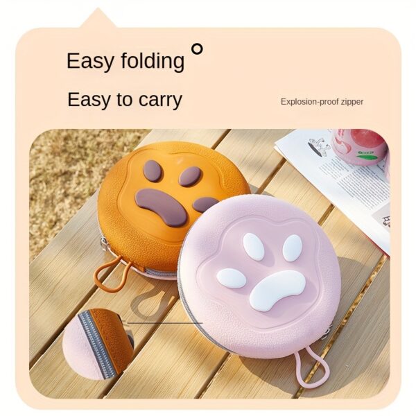 2 in 1 Foldable Silicone Dog Bowl Portable Travel Pet Feeding Double Bowl Easy to Clean for Outdoor Training pet feed supplies - Image 5