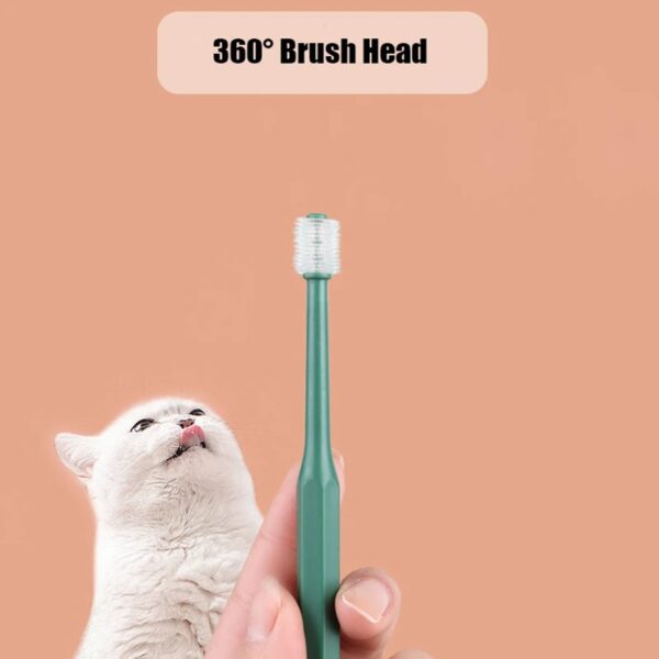 360 Degrees Pet Toothbrush Cat Brush Addition Bad Breath Tartar Teeth Care Dog Cat Cleaning Mouth Dog Cat Cleaning Supplies - Image 5