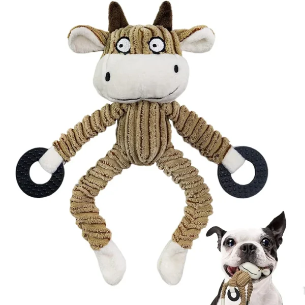 Squeaky Puppy Toys Plush Puppy Chew Toys for Teething Training Dog Toys for Small Dogs Toy for Cute Monkey Interactive Dog Toy - Image 7