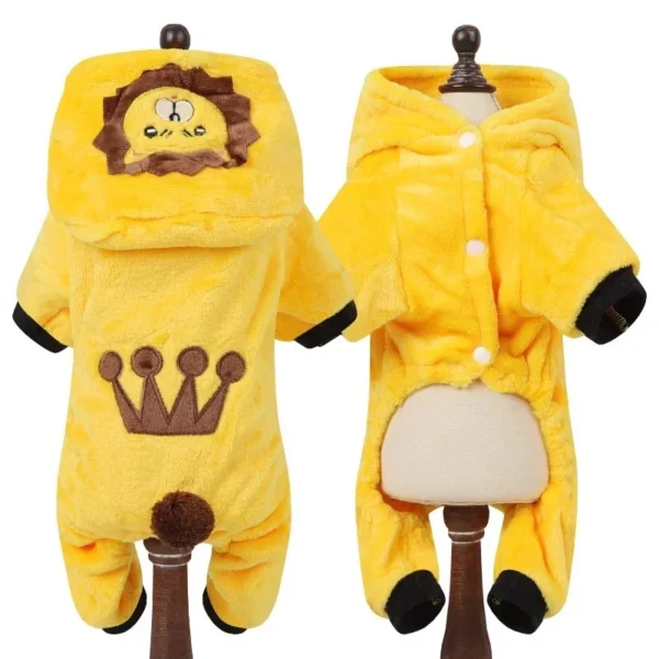 Thickened Warm Dog Clothes Pet Clothes for Small Medium Dogs Chihuahua Teddy Puppy Cat Dinosaur Outfit Pet Dog Hoodies - Image 9