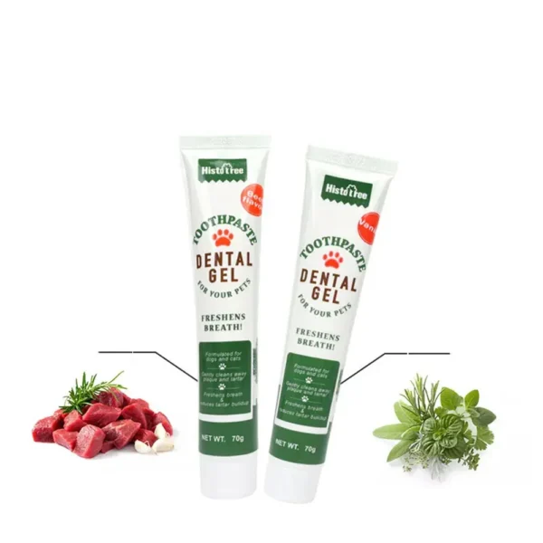 Pet Dog Tootpaste Cleaning Supplies Vanilla Beef Flavor Pet Cat Dog Toothpaste - Image 5