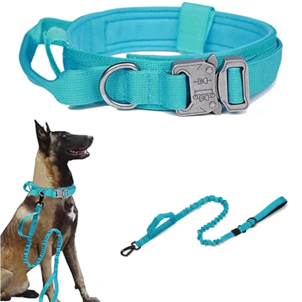 Durable Tactical Dog Collar Leash Set Adjustable Military Pet Collar Leash Medium Large Dog German Shepherd Training Accessories - Image 12