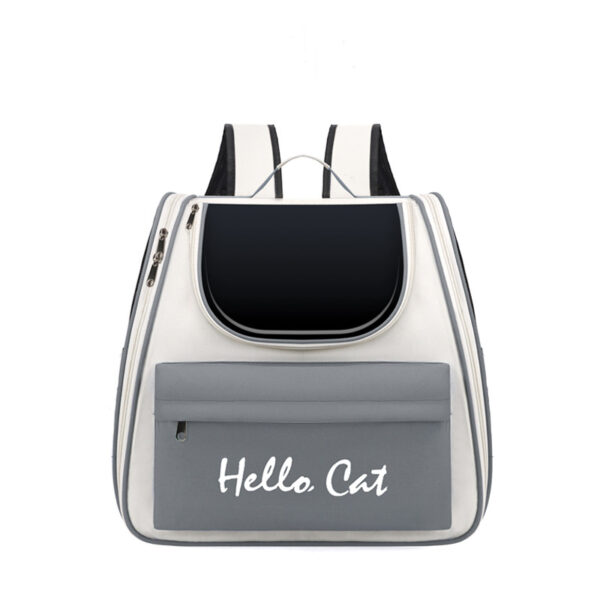 Cat bag  large capacity  convenient for pets to go out  portable  breathable  double-shoulder hand-held pet backpack - Image 8