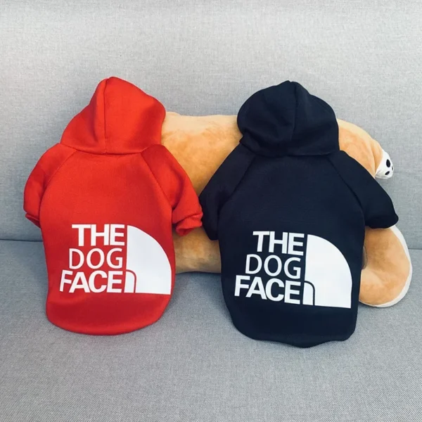 Dog Clothes Hoodies The Dog Face Wind Coat Warm for Small Large Dogs Jacket Sweatshirt French Bulldog Jacket Clothing - Image 4