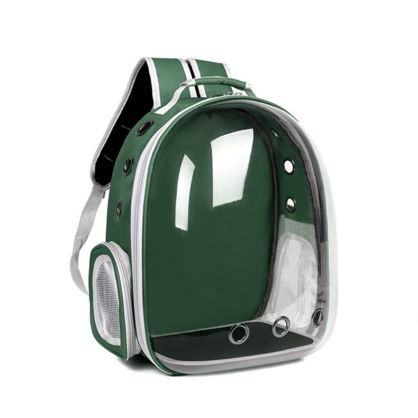 Cat bag  pet backpack for going out  portable transparent space capsule  pet bag  panoramic cat products  breathable backpack - Image 7