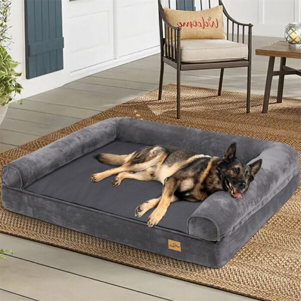 XXXL Large Calming Dog Bed Orthopedic Memory Foam Sofa Couch Waterproof Removable Cover Plush Mat for Small Medium Large Dogs - Image 2
