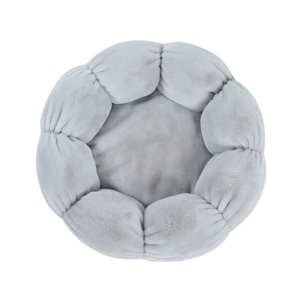 Pet Flower Nest Cat Neck Guard Plush Nest Cat Mat Universal Round Doghouse Cat Bed Cat Bed for All Seasons - Image 4